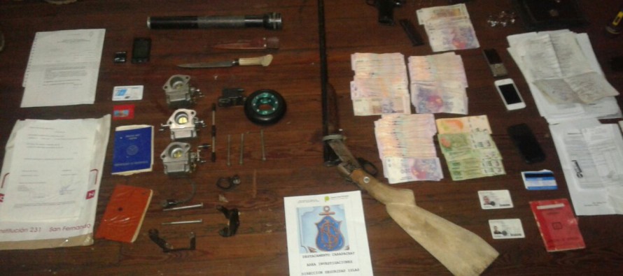 Allanamiento en Canal Arana del Delta