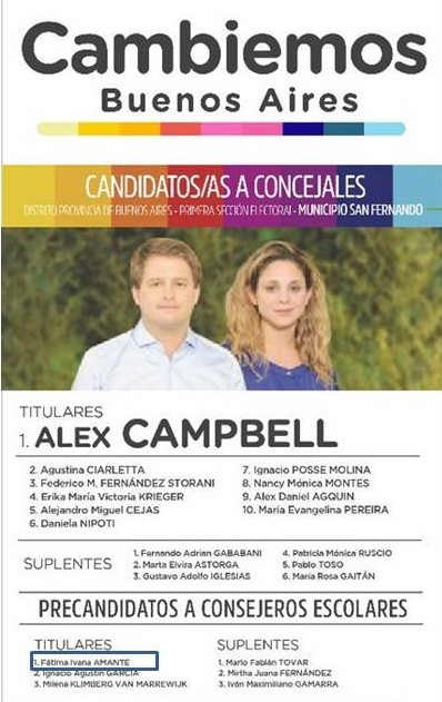 Boleta Cambiemos 2017