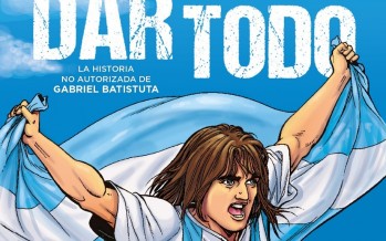 Se presenta una biografía de Gabriel Batistuta en formato comic