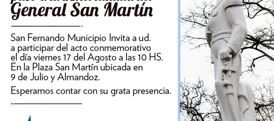 Acto por el 17 de agosto en Plaza San Martín