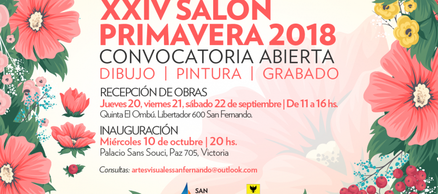Convocatoria para presentar obras de dibujo, pintura y grabado para el XXIV Salón Primavera 2018