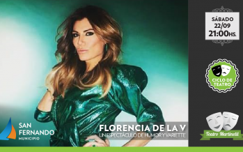 Flor de la V trae su nuevo stand up al Teatro Martinelli