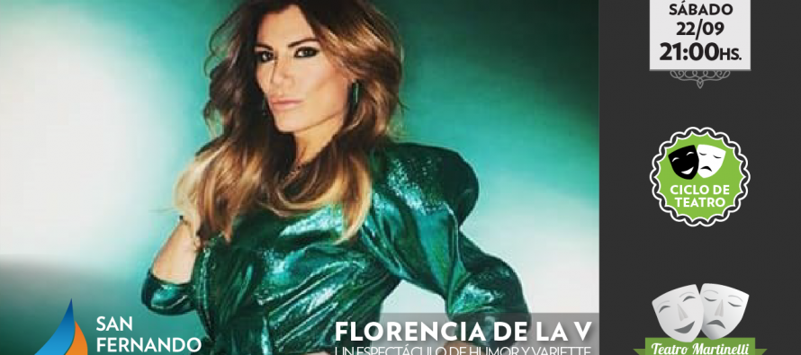 Flor de la V trae su nuevo stand up al Teatro Martinelli