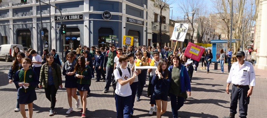 Se realizó una peregrinación previa a las fiestas patronales de Nuestra Señora de Aránzazu