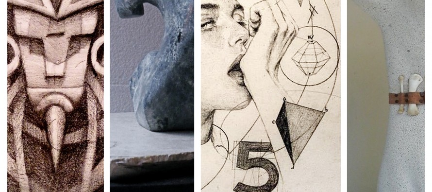 Muestra de artes visuales en la Quinta El Ombú