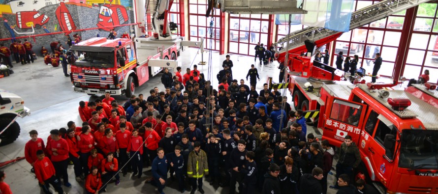 El Cuartel de Bomberos de nuestra ciudad recibió a 300 rescatistas en un Encuentro Regional de Cadetes