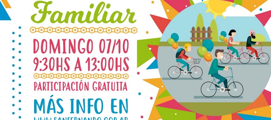 Llega una nueva edición de la Bicicleteada Familiar a nuestra ciudad