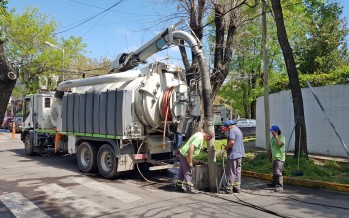Se realizaron obras de limpieza preventiva ante el alerta climática emitida por el SMN