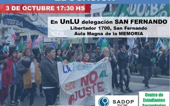 Hoy se llevará a cabo el Foro Educativo en la sede de nuestra ciudad de la Universidad de Luján