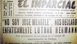 Lothan Hermann en el diario