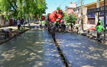 Obras de mejoramiento del espacio público en Blanco Encalada entre Colectora Reguera y Quintana