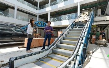 Se instalaron las escaleras mecánicas y los ascensores en el nuevo Hospital Municipal