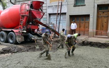 Obra hidráulica y de pavimentación de 3 de Febrero y restauración del adoquinado de Lavalle