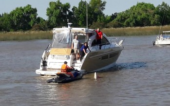 Los imprudentes de siempre: una embarcación a alta velocidad embistió a una lancha a la altura de Marina Punta Chica