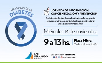 Controles de salud generales por el “Día Mundial de la Diabetes” en Plaza Mitre