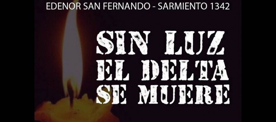 Vecinos del Delta se movilizarán a la oficina de Edenor ante reiterados cortes de luz