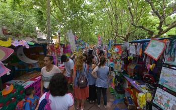 Se realizó la muestra de jardines provinciales en Plaza Mitre