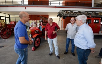 Andreotti saludó a los trabajadores municipales que estuvieron de guardia durante las fiestas