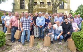 Agasajo a los periodistas locales en la Quinta El Ombú