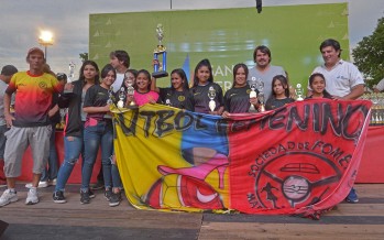 En el Poli N°2 se realizó la entrega de premios de la Liga Infantil y Femenina de Fútbol