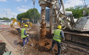 Comenzó la obra del túnel de Martín Rodríguez