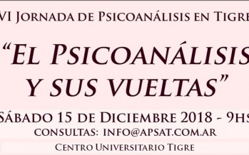 VI Jornada de la Asociación Psicoanálisis San Fernando – Tigre