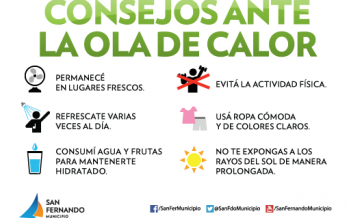 Consejos ante la sostenida ola de calor