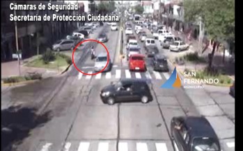 Una moto chocó contra un auto en Avellaneda y Las Piedras
