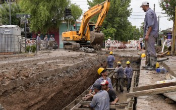 Avanzan las obras hidraúlicas en Virreyes
