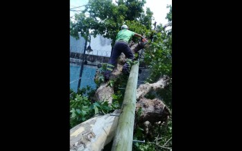 Asistencia a vecinos tras el fuerte temporal desatado en nuestra ciudad
