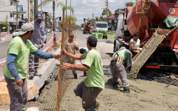 Avanza la renovación de la Avenida Avellaneda