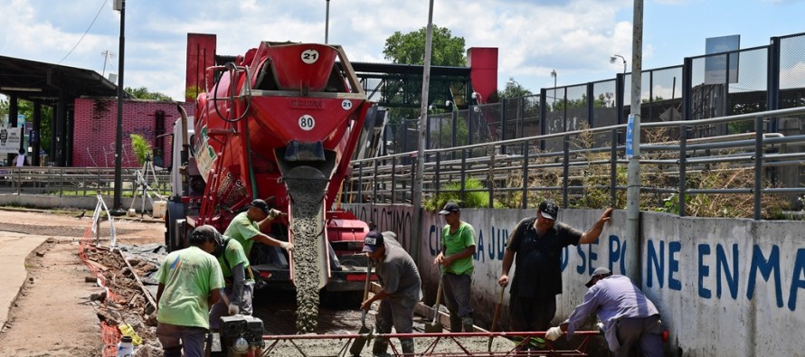 Pavimentación de un nuevo tramo de la calle Brandsen