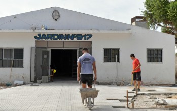 Avanzan las obras de renovación del Jardín Provincial N°917