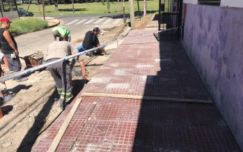 Nuevas veredas para el Jardín Provincial N° 927