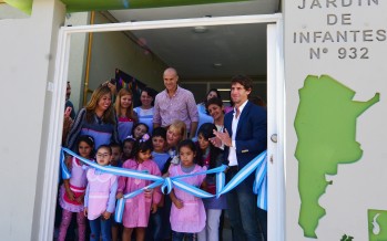Inauguraron las obras del Jardín Provincial N°932