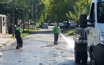 Operativos de limpieza e higiene urbana en nuestra ciudad tras la sudestada