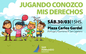 “Jugando Conozco mis Derechos” llega a la Plaza Carlos Gardel