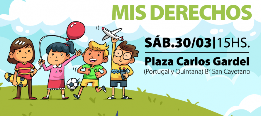 “Jugando Conozco mis Derechos” llega a la Plaza Carlos Gardel