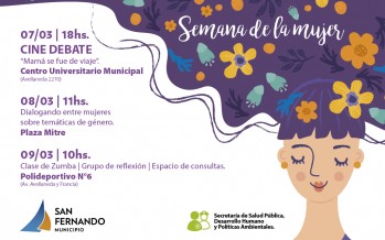 Actividades propuestas por el Municipio para conmemorar la Semana de la Mujer