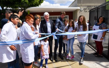 Inauguración de la obras de la Primaria N° 21 y Secundaria N° 10