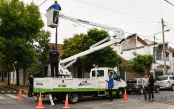 Nueva cámara de seguridad en Guido Spano y Belgrano