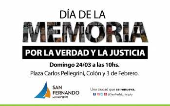El domingo se conmemorará el Día de la Memoria, la Verdad y la Justicia en la Plaza Carlos Pellegrini