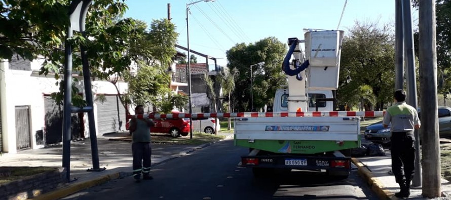 Nuevo cartel delimitador de alturas máximas en Villa Jardín