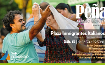 Se viene la segunda Peña a Cielo Abierto en la Plaza Inmigrantes Italianos