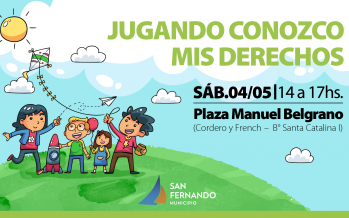 Este sábado llega Jugando Conozco mis Derechos a la Plaza Manuel Belgrano