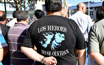 En la plaza Ex Combatientes de Malvinas se realizó el homenaje a veteranos y caídos