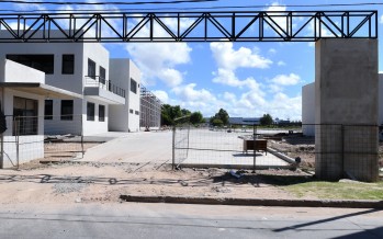 Avanza la construcción del nuevo Centro de Servicios y Obras Públicas en Maipú y Alcorta