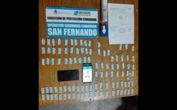 Detuvieron en Reguera y Miguel Cané a un hombre con mil pastillas de droga