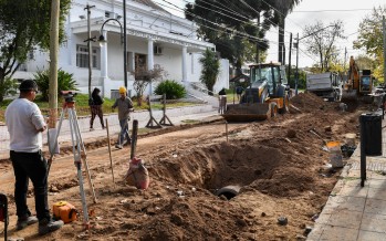 Obra hidráulica en Belgrano entre Almirante Brown y Avellaneda