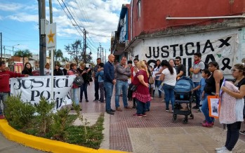Se colocó una estrella amarilla en Avellaneda y Balcarce en homenaje a Camila Mastroianni